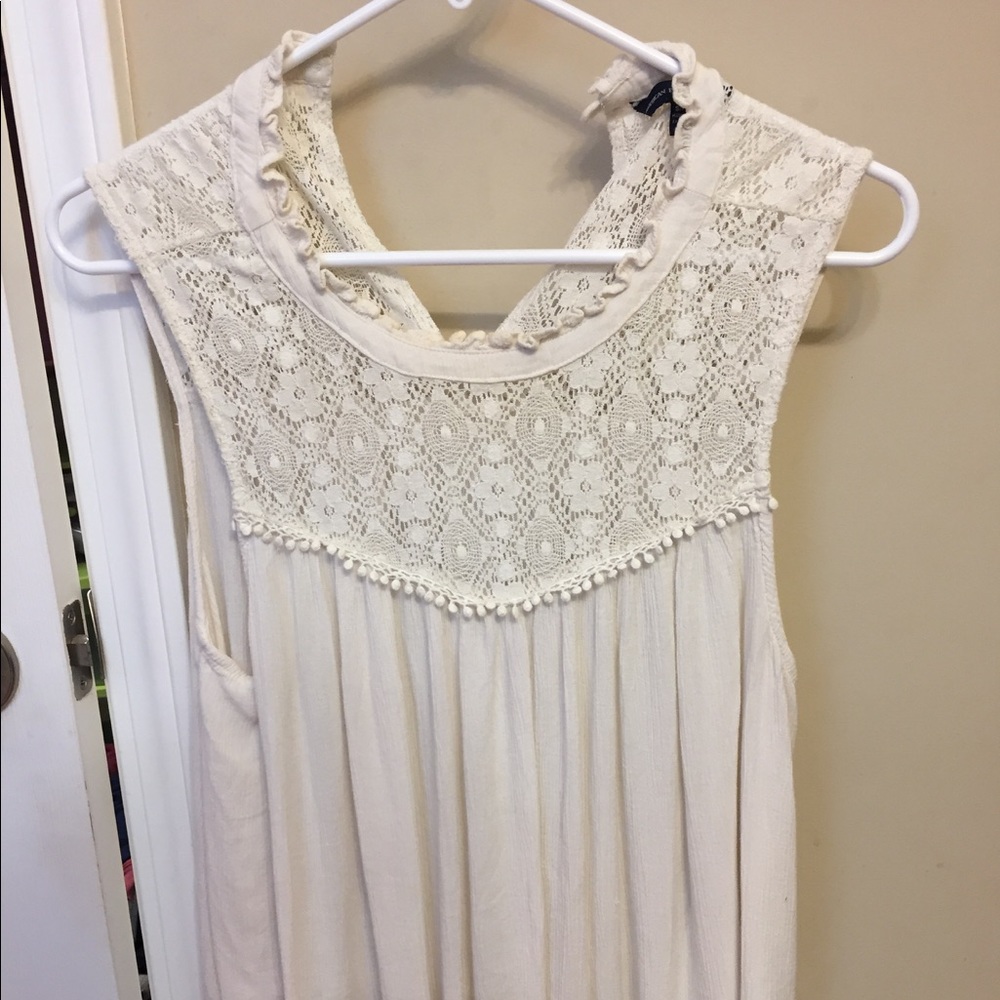 Lace, high neck tank