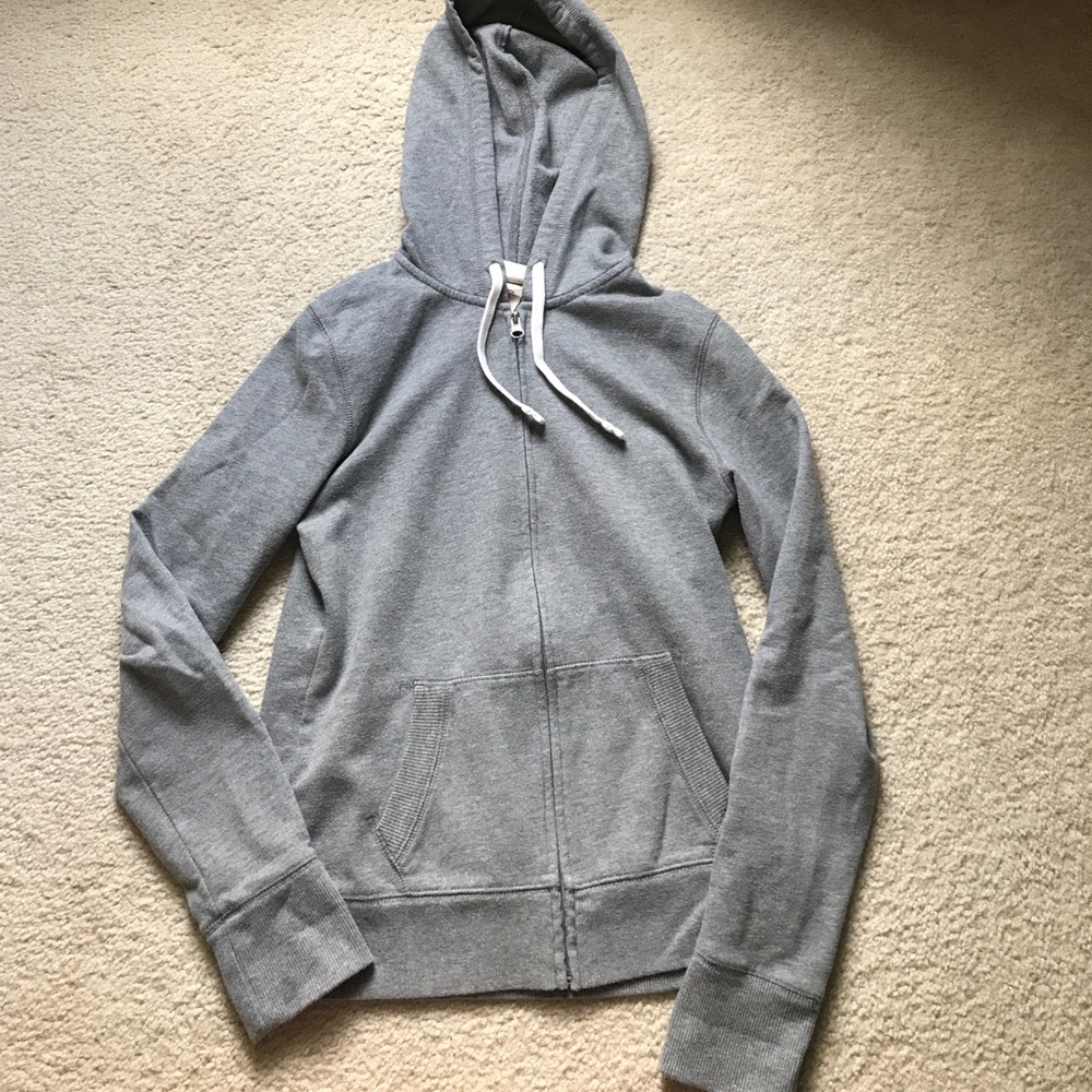 Grey zip up