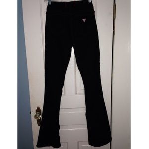 Black GUESS Skinny Boot Cut Jeans