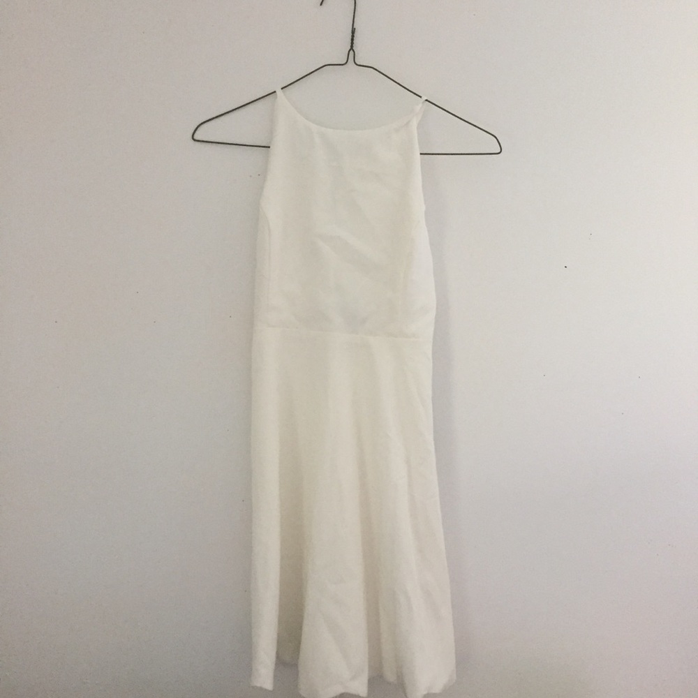 Lulu's Backless White Dress