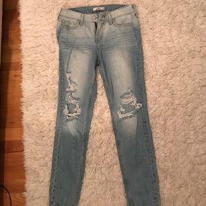 Ripped boyfriend jeans