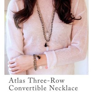Atlas Three Row Convertible Necklace