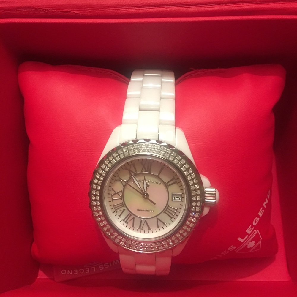 SOLD BNIB "Karamica" Diamond and ceramic watch