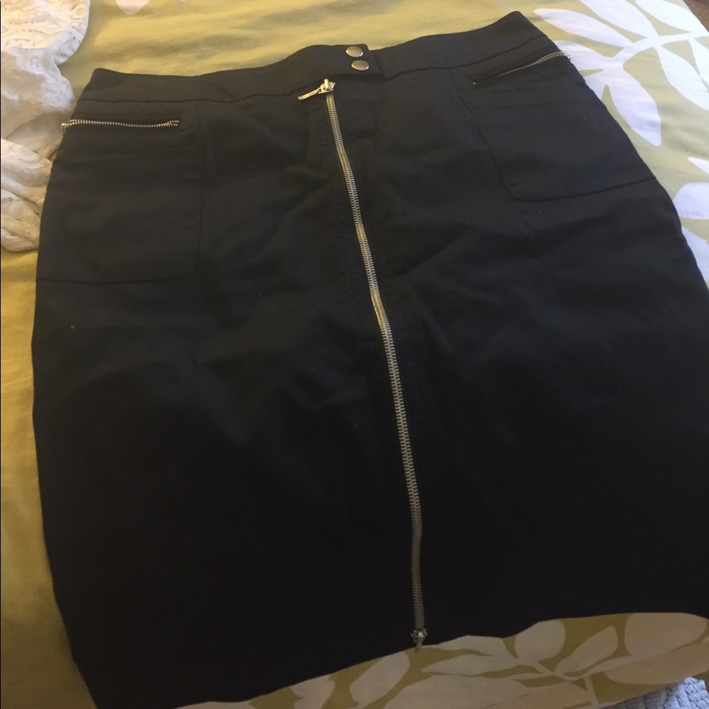 Black skirt.