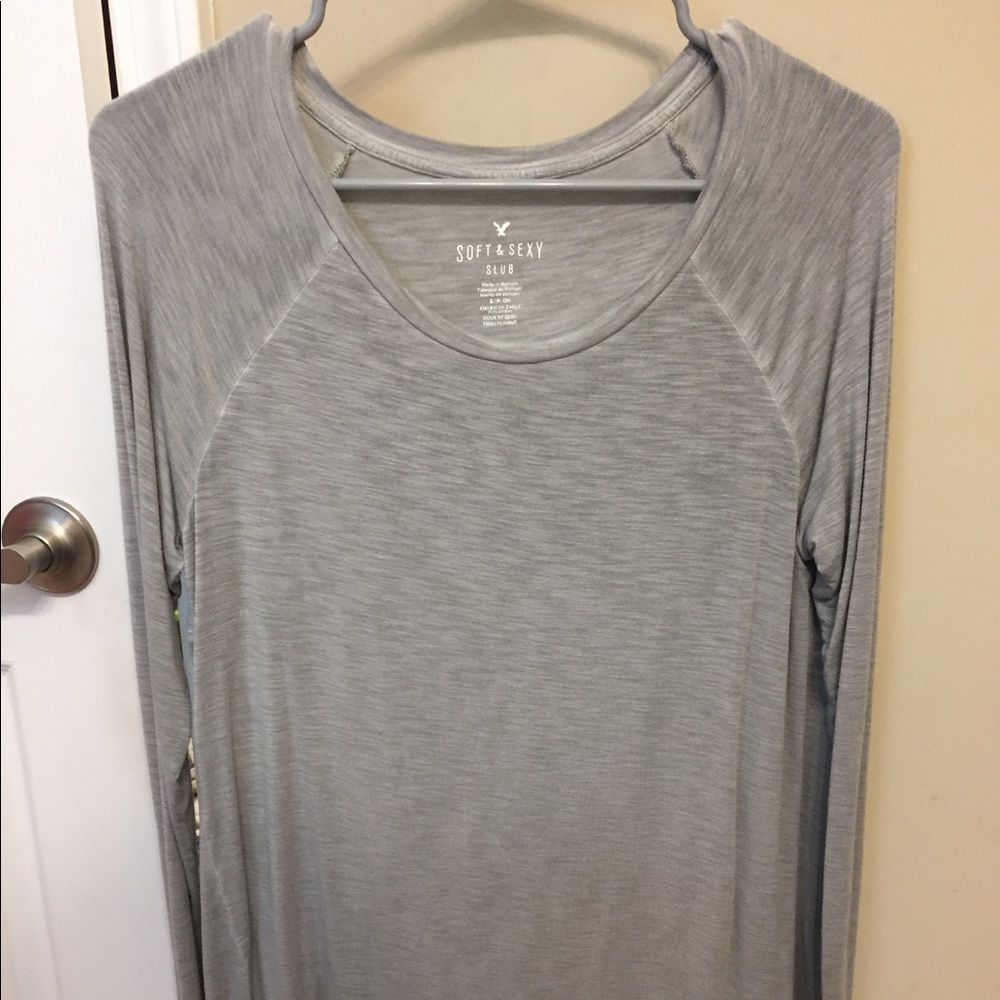 Two long sleeve soft and sexy tees