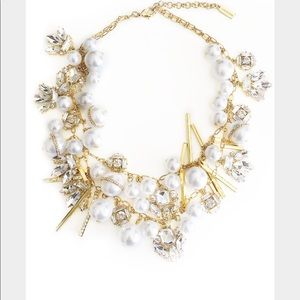 Bauble Bar Pearl Shower Bib Necklace