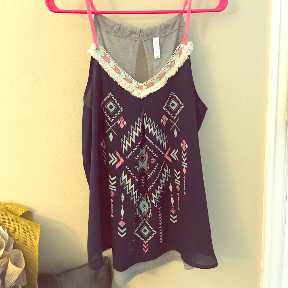 Trendy tribal tank
