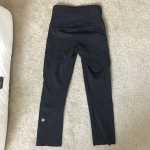 Lululemon fast and free crop leggings w/ pockets!