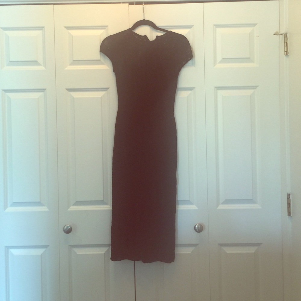 Zara black lace dress size small