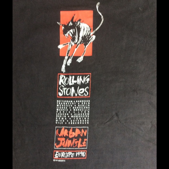 Vintage Rolling Stones Urban Jungle concert tee - Picture 2 of 4