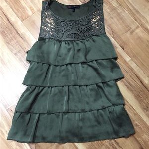 Heart Soul ruffled and lace sleeveless blouse