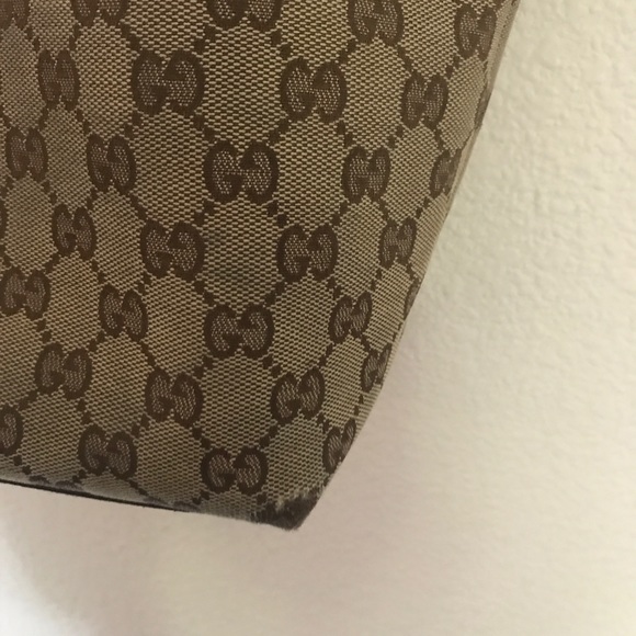 Gucci signature canvas monogram tote bag handbag - Picture 7 of 8