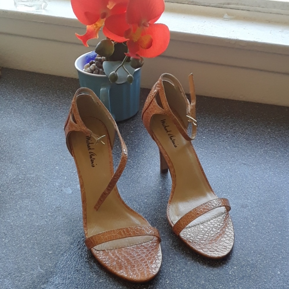 Strappy sandal style high heels