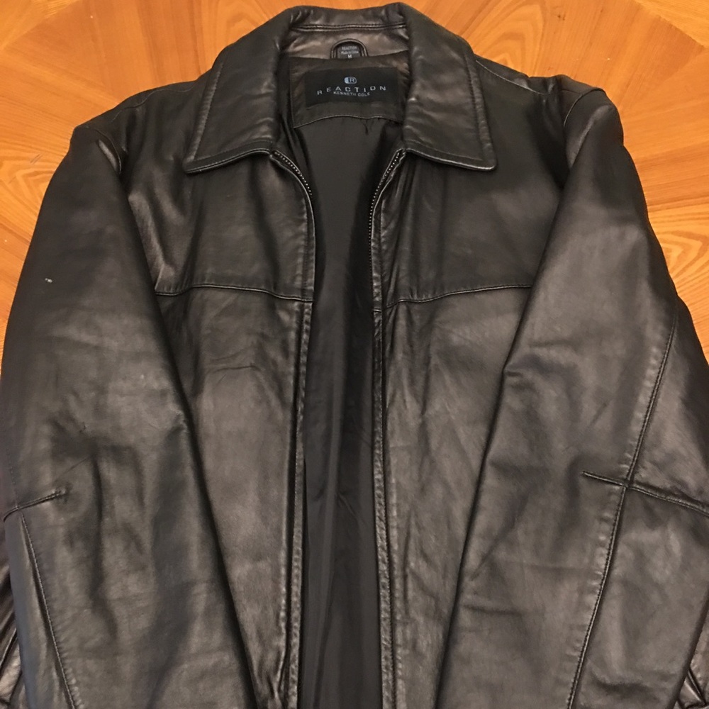 Kenneth Cole reaction leather coat