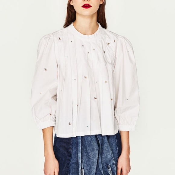 Zara Tops - Zara pleated top