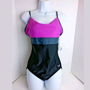Speedo Womens One Piece Swimsuit Size 10 Fuchsia