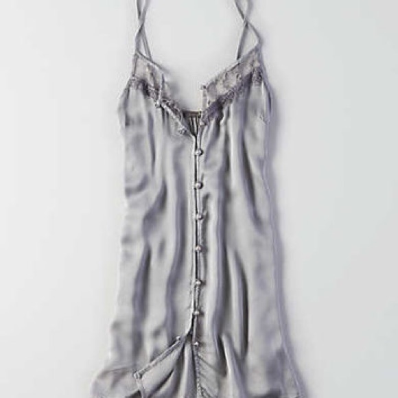 Slip dress with lace trim - Picture 2 of 8
