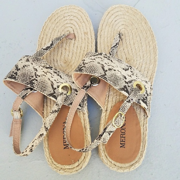 Merona Women's Natural Snake Print sandal - Picture 1 of 4