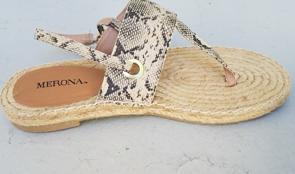 Merona Women's Natural Snake Print sandal - Picture 2 of 4