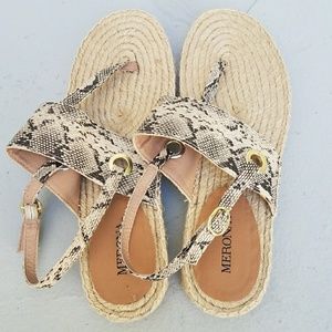 Merona Women's Natural Snake Print sandal