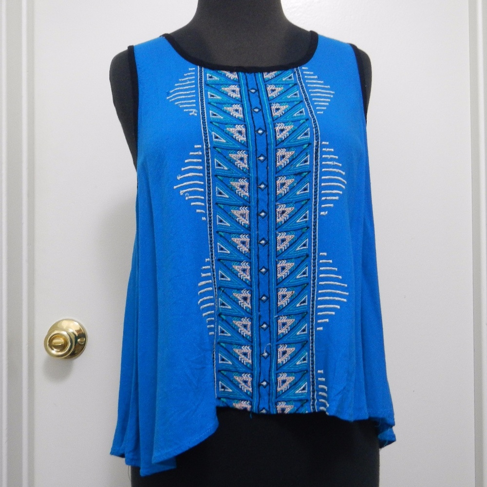 Embroidered boho top