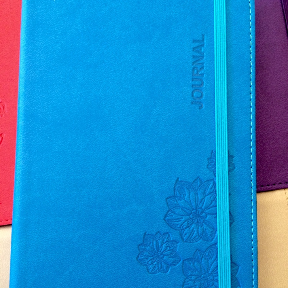 Sky Blue Floral Journal