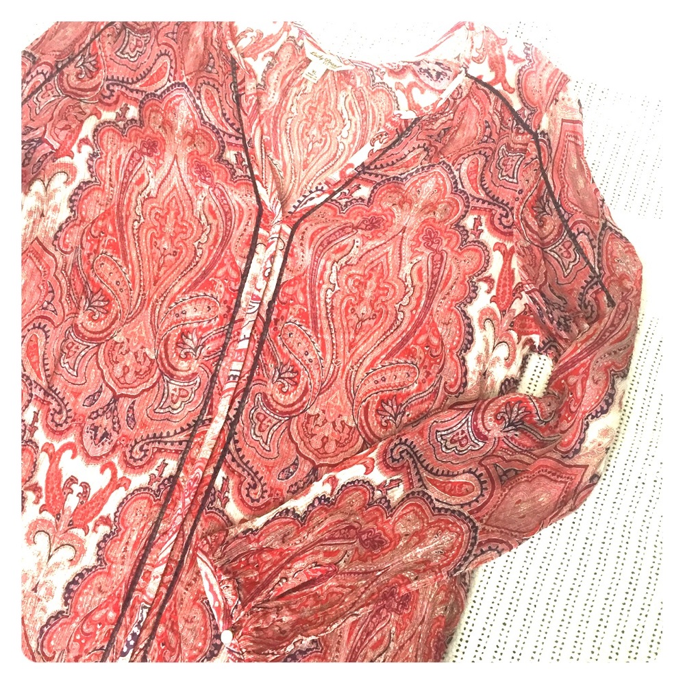 Lucky Brand Sheer Top Size XL