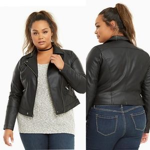 Torrid Faux Leather Moto Jacket