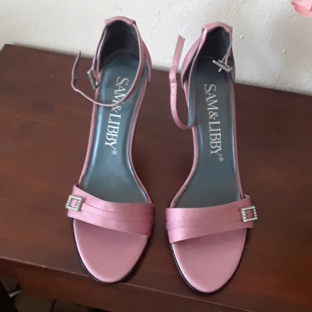 Pink sandal heels