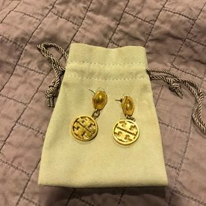 Tory Burch Logo Earrings