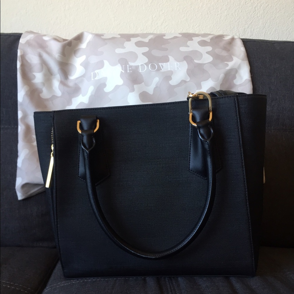 Dagne Dover Midi Tote -Onyx (black)