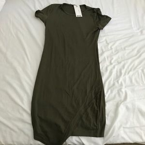 🏷 MOVING SALE 🏷 M Tight Olive Jersey Dress