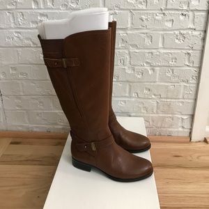 EUC Naturalizer Joan WC wide calf boots 6