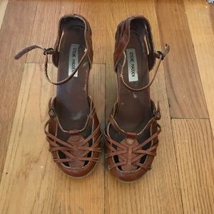 Steve Madden bohemian strappy wedges