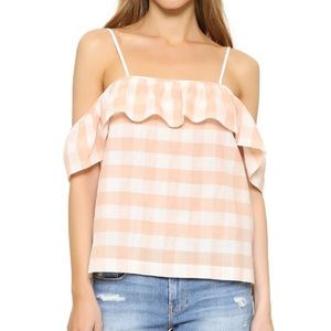 Resort wear! Club Monaco Gingham print top