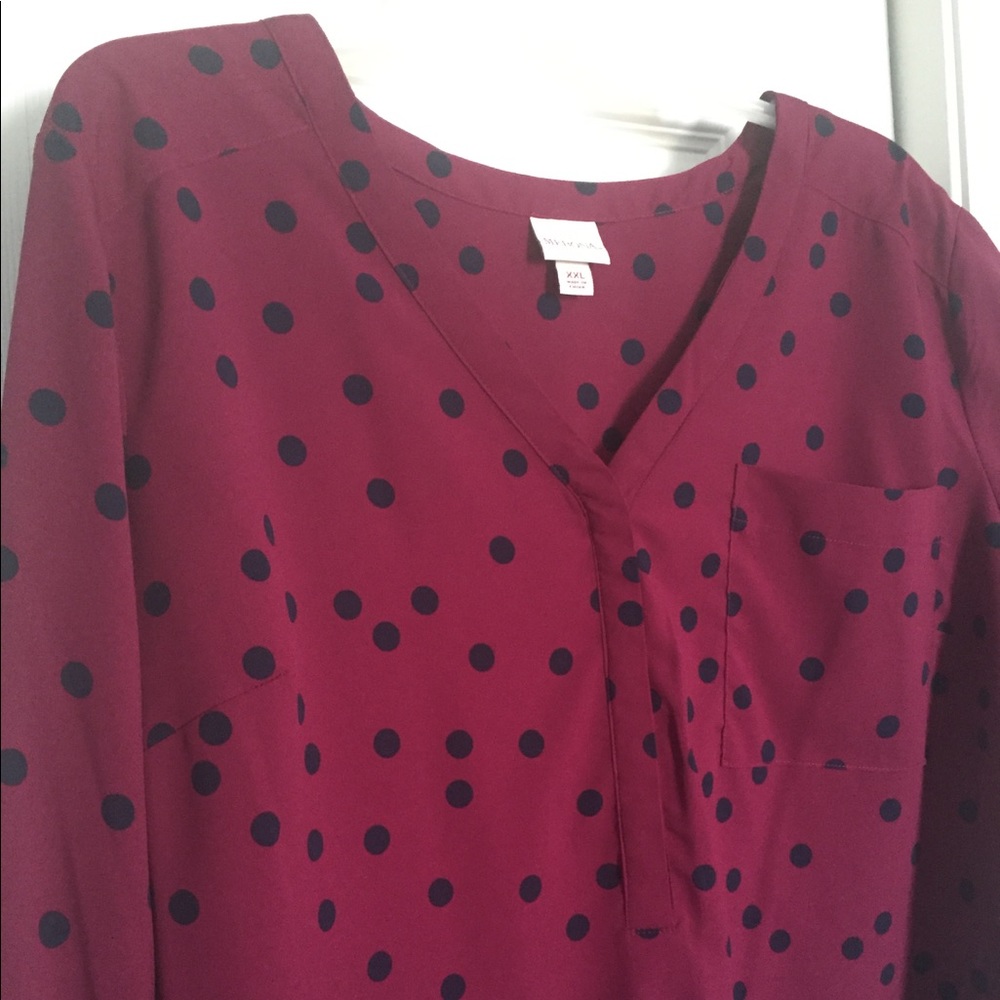 Merona Dot Blouse XXL