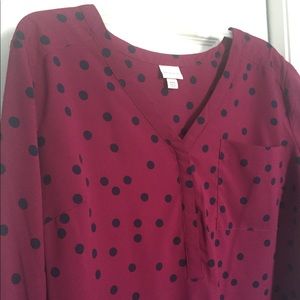 Merona Dot Blouse XXL