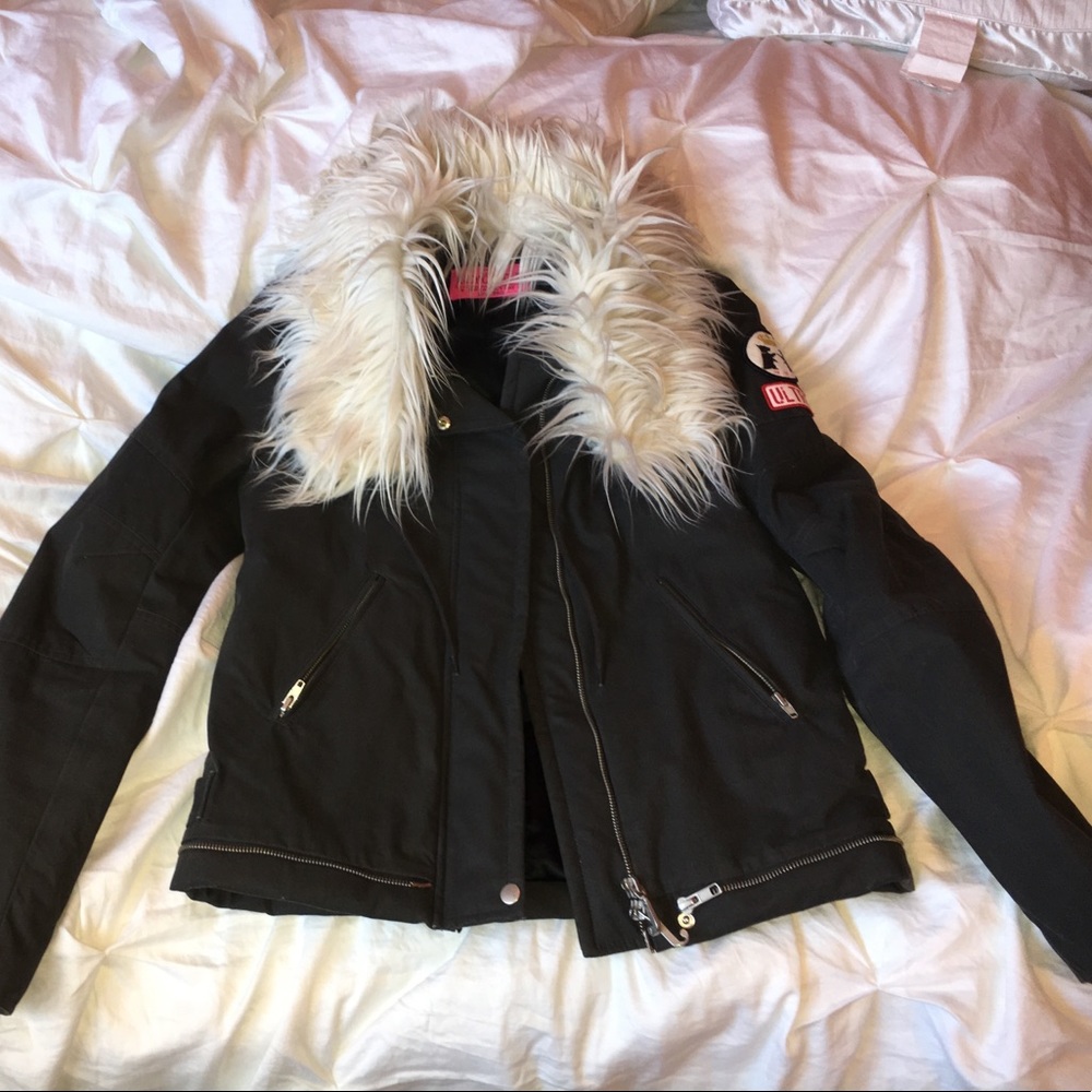 VINTAGE Juicy couture lined jacket with faux fur