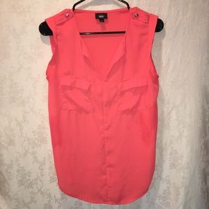 Sleeveless coral tank