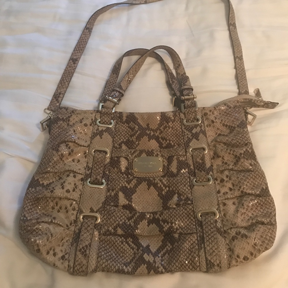 Michael Kors snakeskin handbag!
