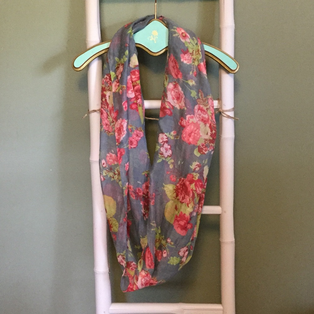 Floral infinity scarf