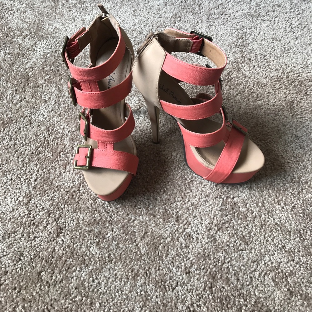 Never worn Sandals with Platform Sole