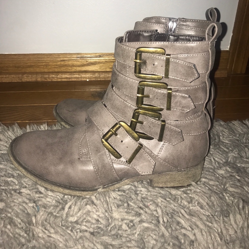 Grey Boots