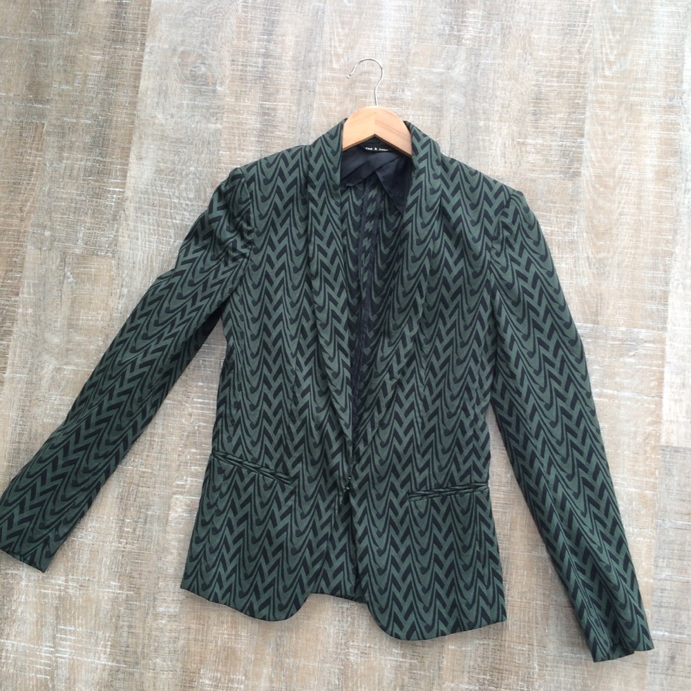 Fall! 🍂 Rag & Bone chevron blazer - Picture 2 of 8