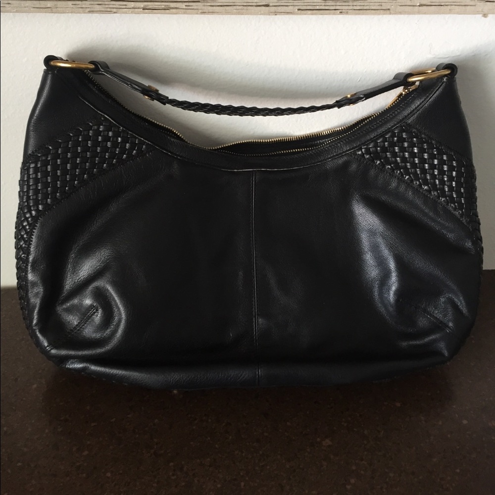 Yves Saint Laurent "YSL" all leather Shoulder bag