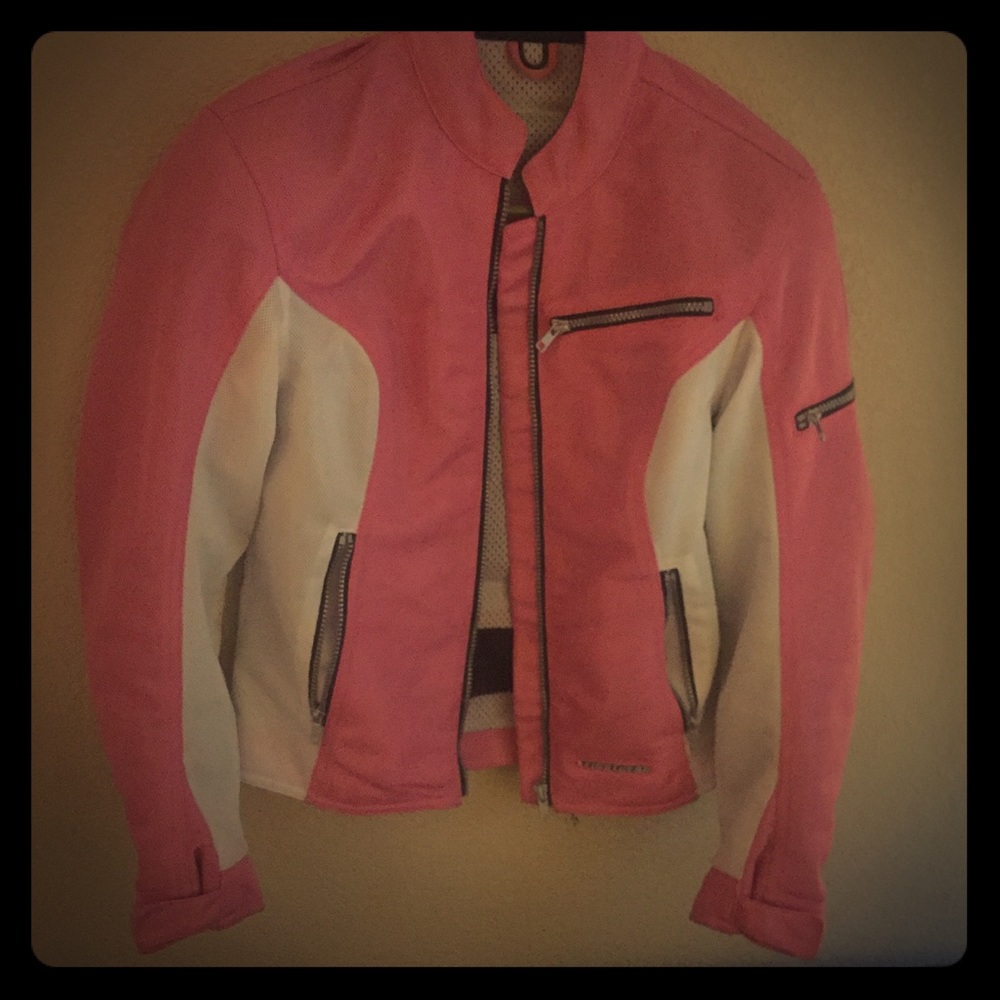 Pink riding jacket