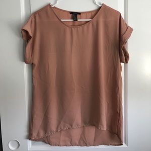 Sheer blush pink Forever 21 top