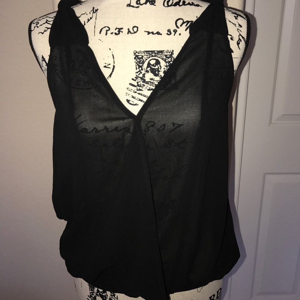 Sheer black top!