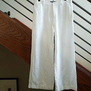 Ralph Lauren White Linen Pants