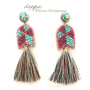 Deepa by Deepa Gurnani Statement Tassel Earrings